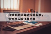 今年会平台-白俄罗斯队客场惊险取胜，意外杀入欧预赛比赛(白俄罗斯联赛)